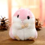 Cute Hamster Keychain Bag Pendant Plush Doll — Pink