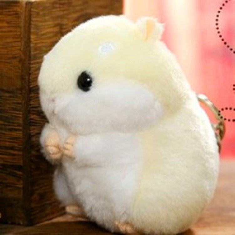 Cute Hamster Keychain Bag Pendant Plush Doll — Light Brown