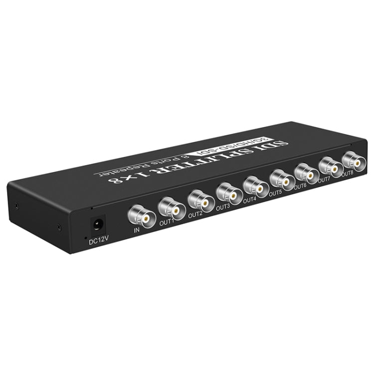 SD-SDI / HD-SDI / 3G-SDI Distribution Amplifier Video SDI Splitter, 1 In 8 Out