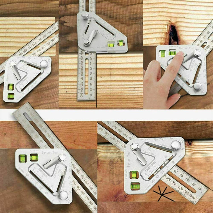 Multifunctional Woodworking Triangle Ruler Measuring Tool