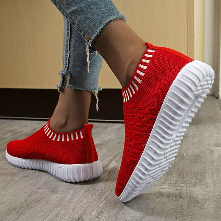 New Large Size The Trend Of Women Shoes Wild Sports Leisure Flying Running Shoes