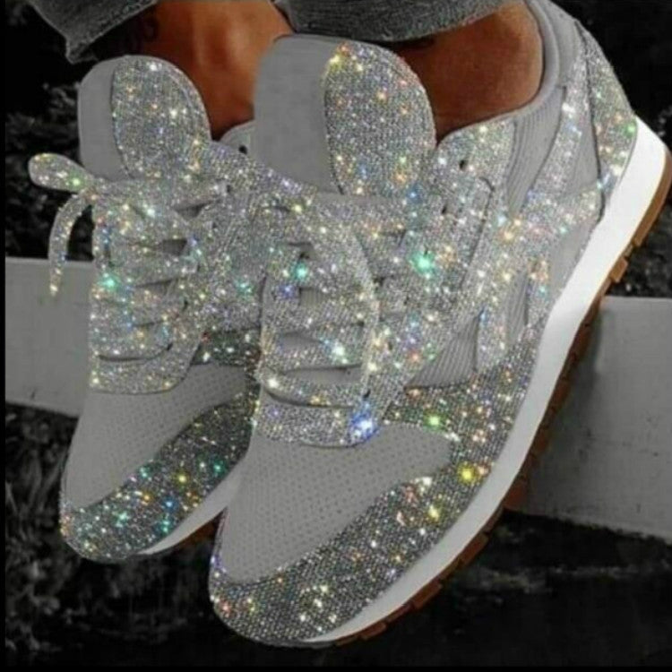 Autumn and Winter Sponge Sequins Breathable Platform Sports Shoes — view 15