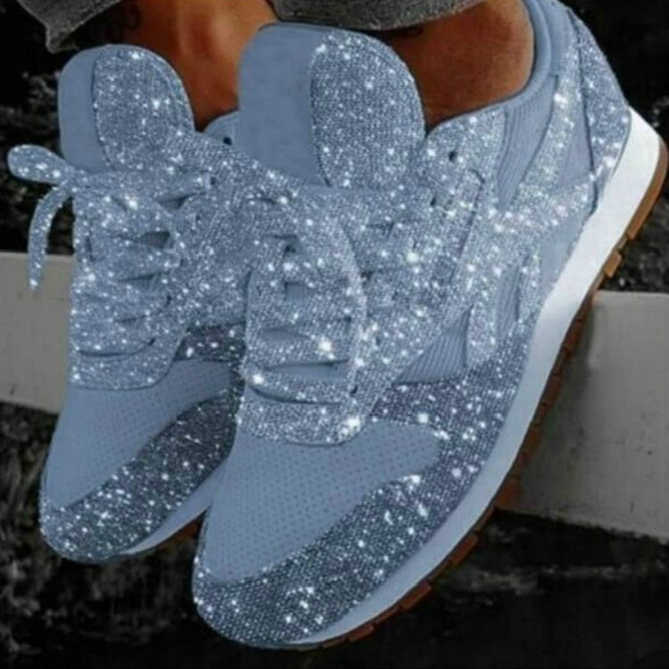 Autumn and Winter Sponge Sequins Breathable Platform Sports Shoes — view 16