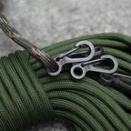 10 PCS SF Version Simple Mini Spring Hanging Buckle Keychain Buckle, Suitable for within 5mm Umbrella Rope