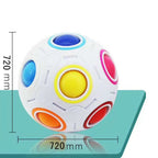 Magic Rainbow Ball Luminous Edition Training Hand Brain Coordination Fun Cube Children Toy — (Luminous Blue)