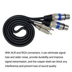2RCA Male 2XLR Caron Female Speaker Audio Balance Cable — view 11