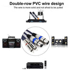 2RCA Male 2XLR Caron Female Speaker Audio Balance Cable — view 14