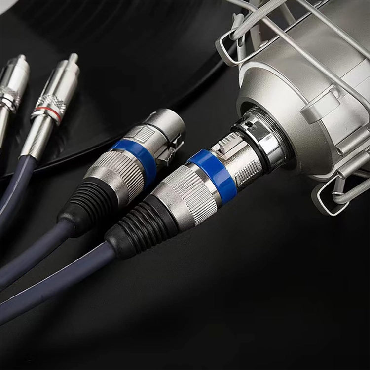 2RCA Male 2XLR Caron Female Speaker Audio Balance Cable — view 15