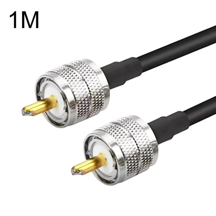 UHF Male To UHF Male RG58 Coaxial Adapter Cable — 0.5m