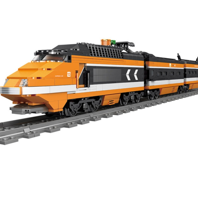 City Train Series Assembled Building Blocks Lego Simulation Electric Rail Train Puzzle Toys