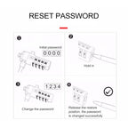Four Digit Computer Lock Notebook Universal Anti-theft Password Lock — view 7