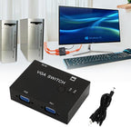 2-VGA Input to 1-VGA Output Switch Computer Host Switch Converter — view 4