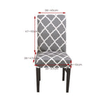 Universal Simple Stretch Chair Cover — Wine Red