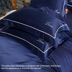Silk Four-Piece Sheets Bed Sheet Double Nude Sleeping Quilt Cover Ice Silk Bedding — view 7