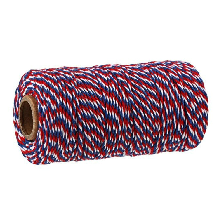 Two-color Cotton Thread Handmade DIY Drawstring Gift Box Packing Rope