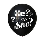 36 Inch Black Reveal Confetti Balloon Show Decoration — He or She