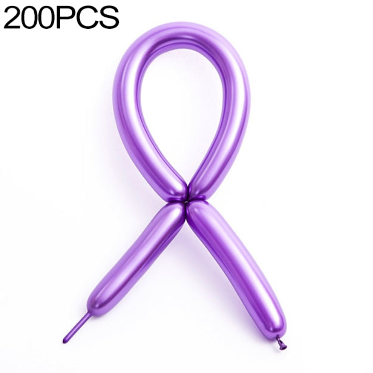 100pcs / Pack Thick 260 Metal Strip Magic Balloon Preparation Styling Holiday Party Decoration — view 9