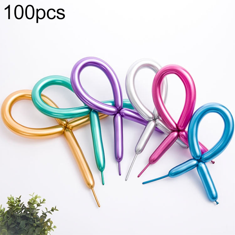 100pcs / Pack Thick 260 Metal Strip Magic Balloon Preparation Styling Holiday Party Decoration — view 12