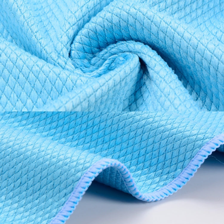 Kitchen Glass Window Soft Fiber Clean Towel — Color 6 PCS 30×30 cm