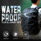 Adjustable Waterproof Dustproof Backpack Rain Cover Portable Ultralight Protective Cover — Black