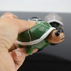 Telescopic Head Turtle Adult Decompression Funny Squeeze Vent Toy — Dark Green