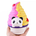 Slow Rebound Simulation Panda Ice Cream Decompression Vent Squeeze Toy Children Gifts