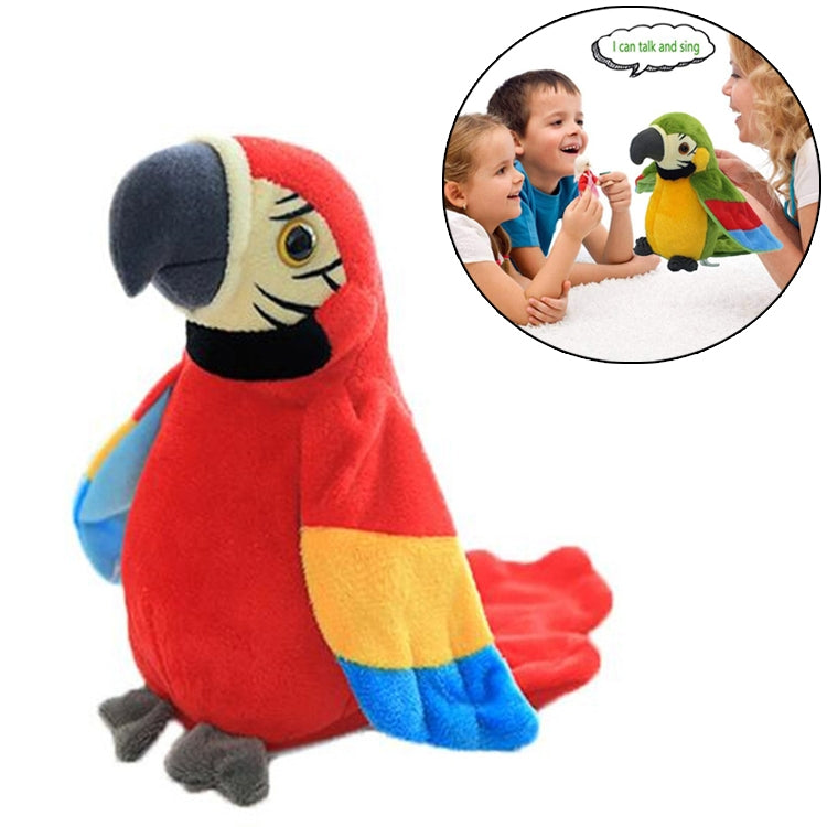 Plush Toy Parrots Recording Talking Parrots Will Twist the Fan Wings Children Toys — view 11