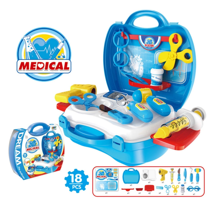 Children Simulation Kitchen Tableware Tool Set Cosmetics Pretend Play House Suitcase Toy — Medical