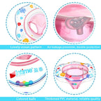 Intime PVC Infant Thick Double Underarm Swimming Ring Sitting Ring, Double Underarm Swimming Ring