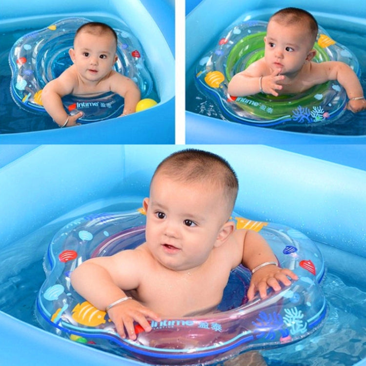 Intime PVC Infant Thick Double Underarm Swimming Ring Sitting Ring, Double Underarm Swimming Ring
