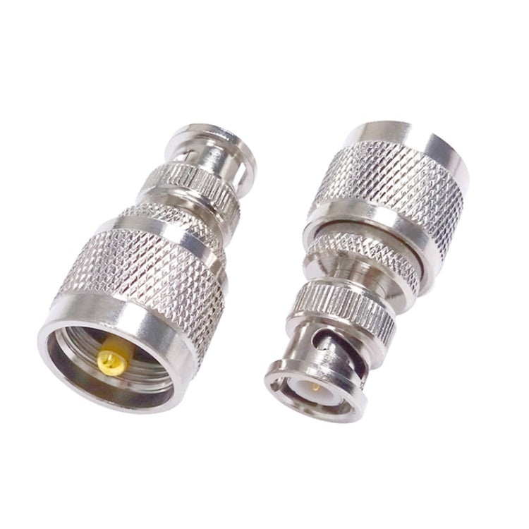 PL259 BNC Male To UHF Male Straight RF Coax Adapter Convertor — BNC Male To UHF Male