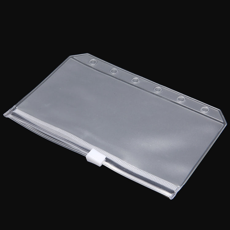 3 PCS Bill Bag Business Card Pull-edge Loose-leaf Pocket Insert PVC Zipper Storage Bag — A7 S