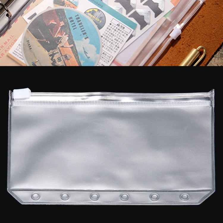 3 PCS Bill Bag Business Card Pull-edge Loose-leaf Pocket Insert PVC Zipper Storage Bag — view 6