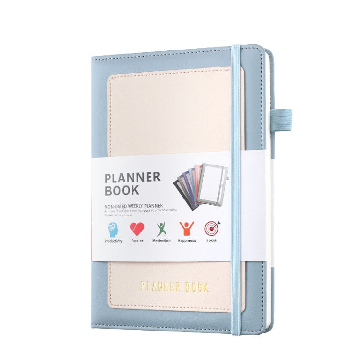 YMX-018 A5 Weekly Plan Monthly Plan Book Self-Regulation Strap Notebook — Pink