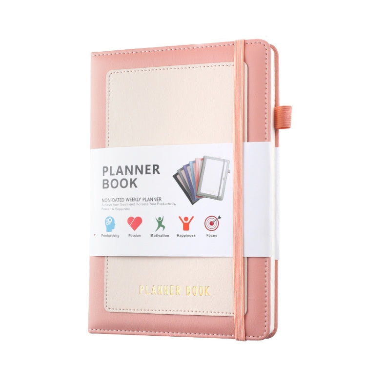 YMX-018 A5 Weekly Plan Monthly Plan Book Self-Regulation Strap Notebook — view 10