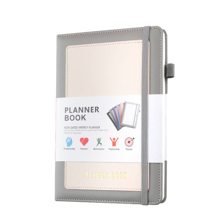 YMX-018 A5 Weekly Plan Monthly Plan Book Self-Regulation Strap Notebook — view 11