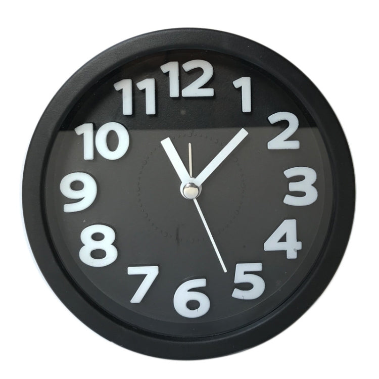 Round 12cm Candy Color Stereo Digital Silent Alarm Clock Children Student Alarm Clock