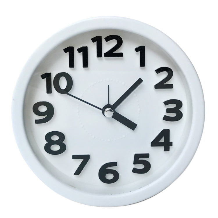 Round 12cm Candy Color Stereo Digital Silent Alarm Clock Children Student Alarm Clock