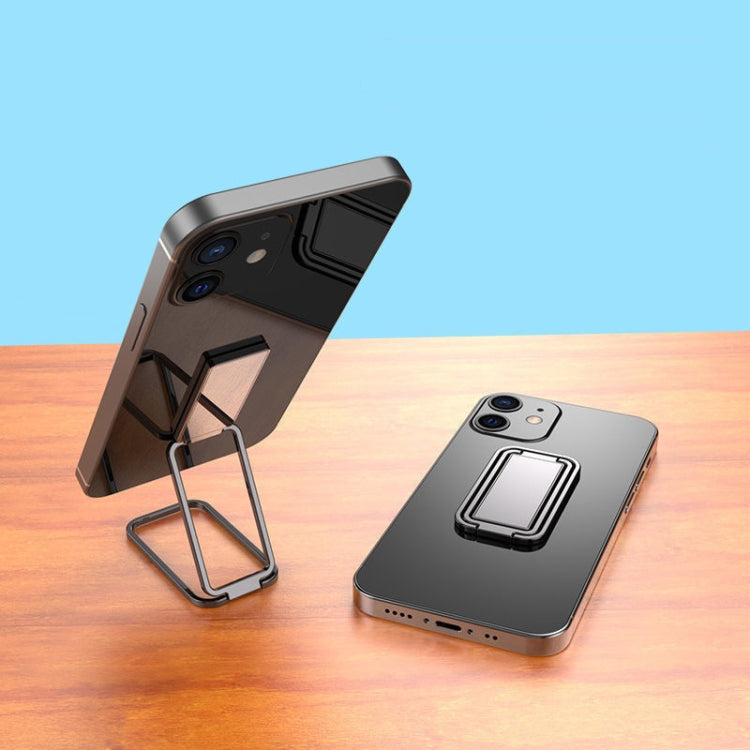 Metal Car Mobile Phone Folding Bracket Ring Buckle Paste Bracket, Style: