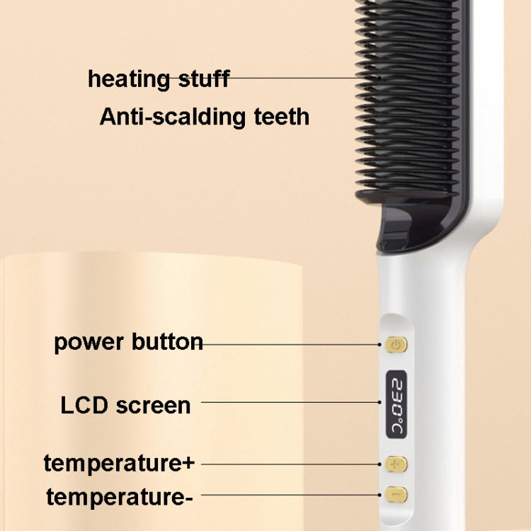 ZF-888 60W Dual-Purpose Splint Electric Curling Comb For Straight Hair And Curly Hair