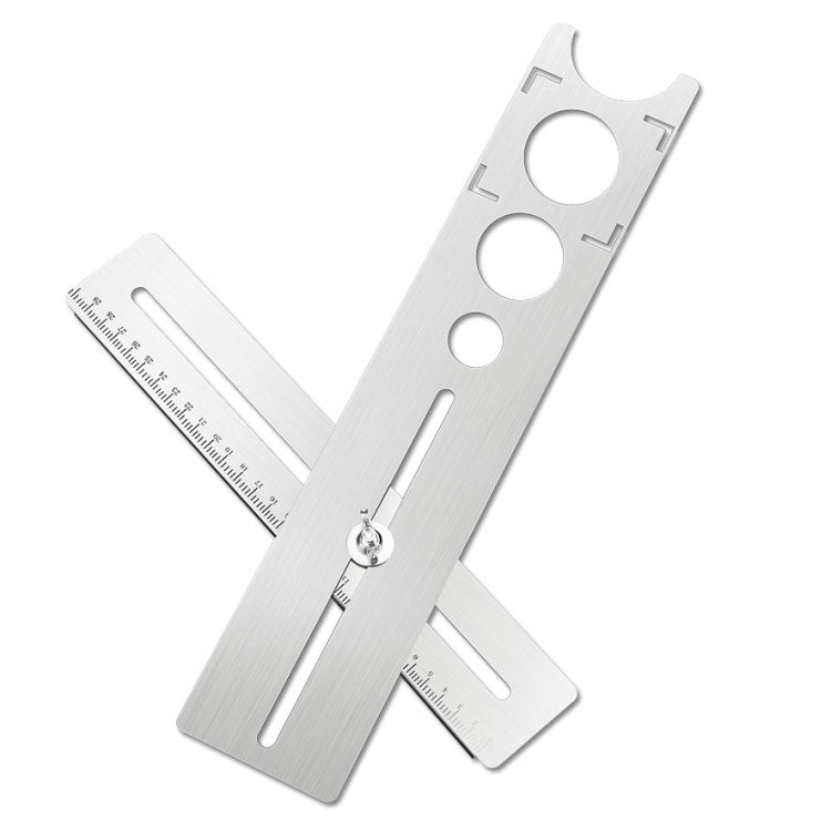Multifunctional Marble Perforation Measurement Adjustable Wall Floor Tile Measuring Device, Tile Universal Hole Positioner