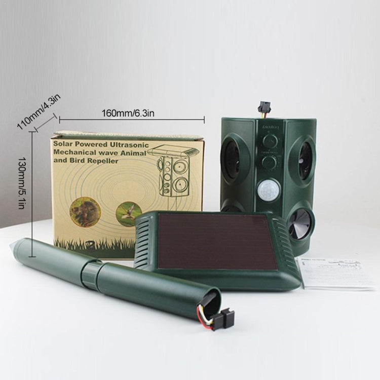 Outdoor Solar Animal Repeller Ultrasonic Vibration Multi-functional Snake Repeller