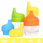 Food Grade Silicone Soft Bottle Cap Straw Accessories Elephant Spill Proof Leak Proof Bottle Cap