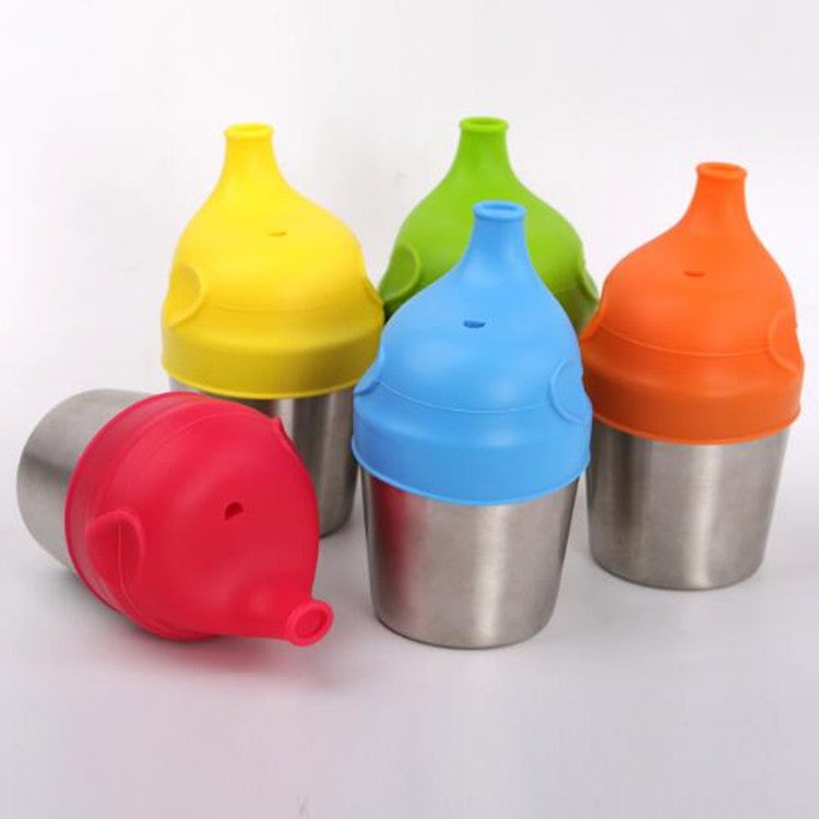 Food Grade Silicone Soft Bottle Cap Straw Accessories Elephant Spill Proof Leak Proof Bottle Cap