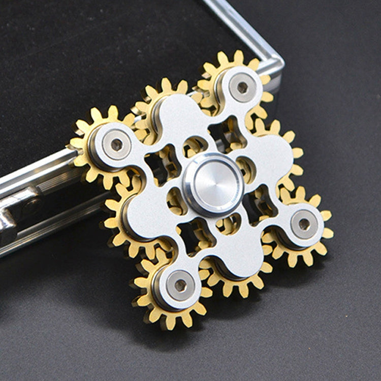 Nine Pure Copper Gear Linkage EDC Fidget Spinner Decompression Toy