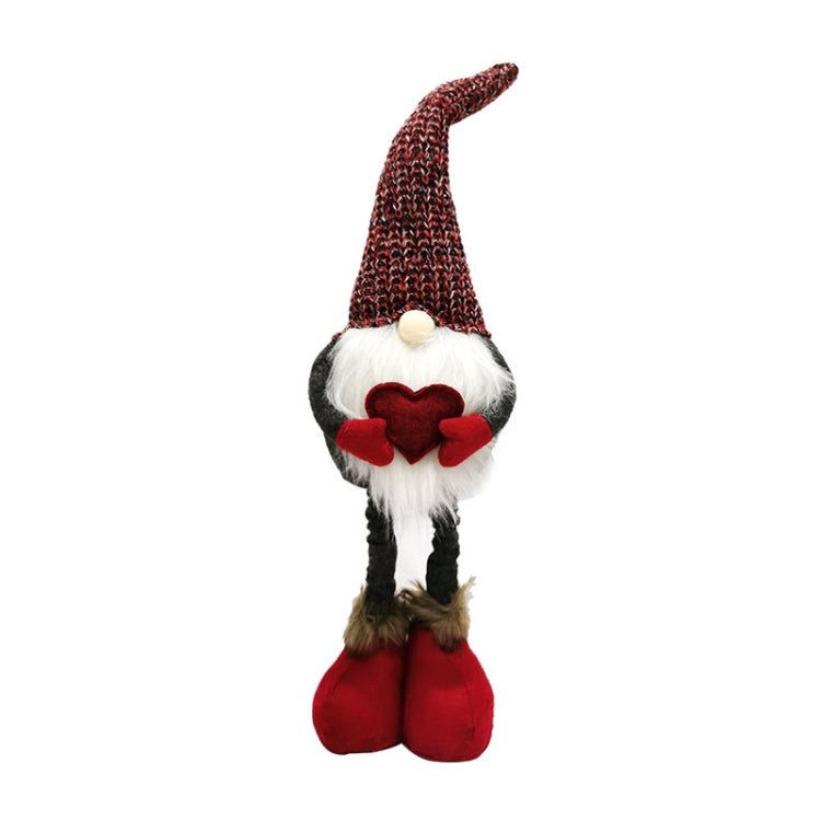 Christmas Decorations Stretch Knitted Faceless Doll Standing Figure Santa Claus Doll Ornaments — view 8
