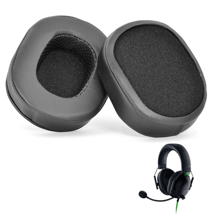 2 PCS Sponge Cover Ear Pads for Razer BlackShark V2 X, Style: