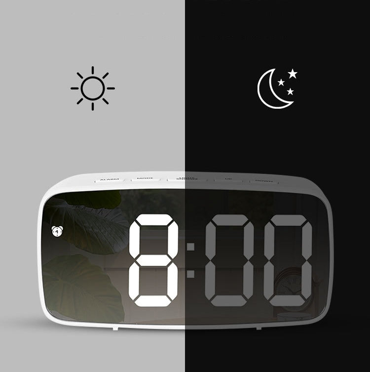 Battery Plug-In Dual-Purpose LED Clock Bedside Alarm Clock