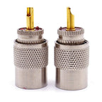 10pcs UHF Male PL259 Connector RG8 / RG58 Cable Lug Antenna Connector — view 3