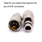 10pcs UHF Male PL259 Connector RG8 / RG58 Cable Lug Antenna Connector — view 5